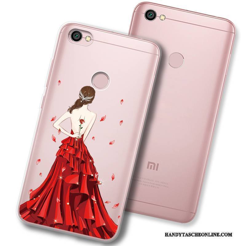 Hülle Redmi Note 5a Karikatur Hängende Verzierungen Rot, Case Redmi Note 5a Taschen Anti-sturz Handyhüllen