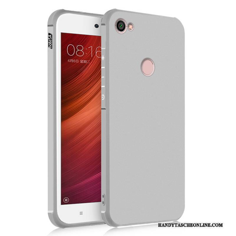 Hülle Redmi Note 5a Silikon Trend Grau, Case Redmi Note 5a Schutz Mini Anti-sturz