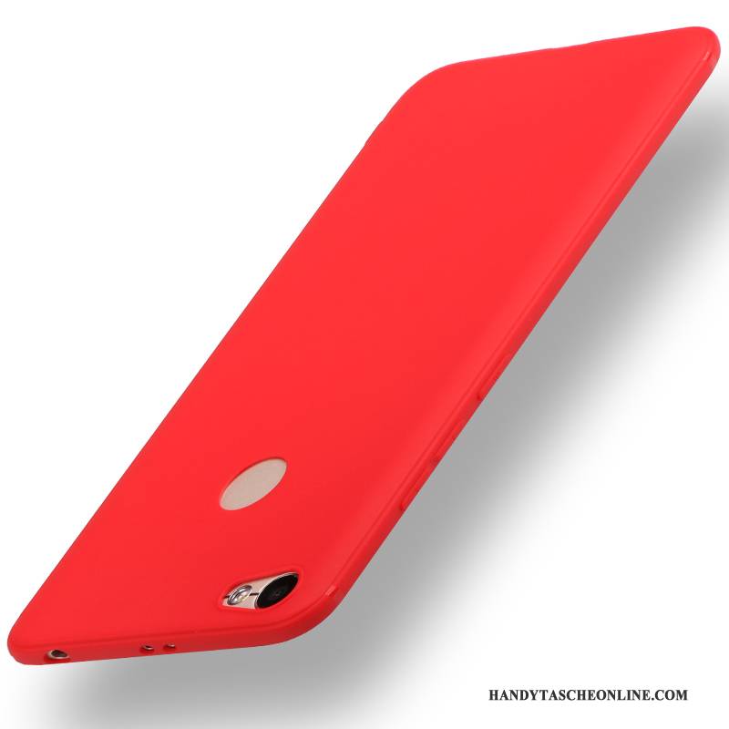Hülle Redmi Note 5a Taschen Handyhüllen Nubuck, Case Redmi Note 5a Schutz Hoch Rot