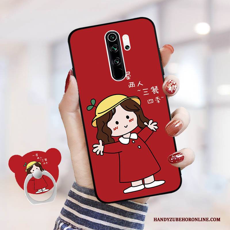 Hülle Redmi Note 8 Pro Taschen Rot Anti-sturz, Case Redmi Note 8 Pro Kreativ Mini Handyhüllen