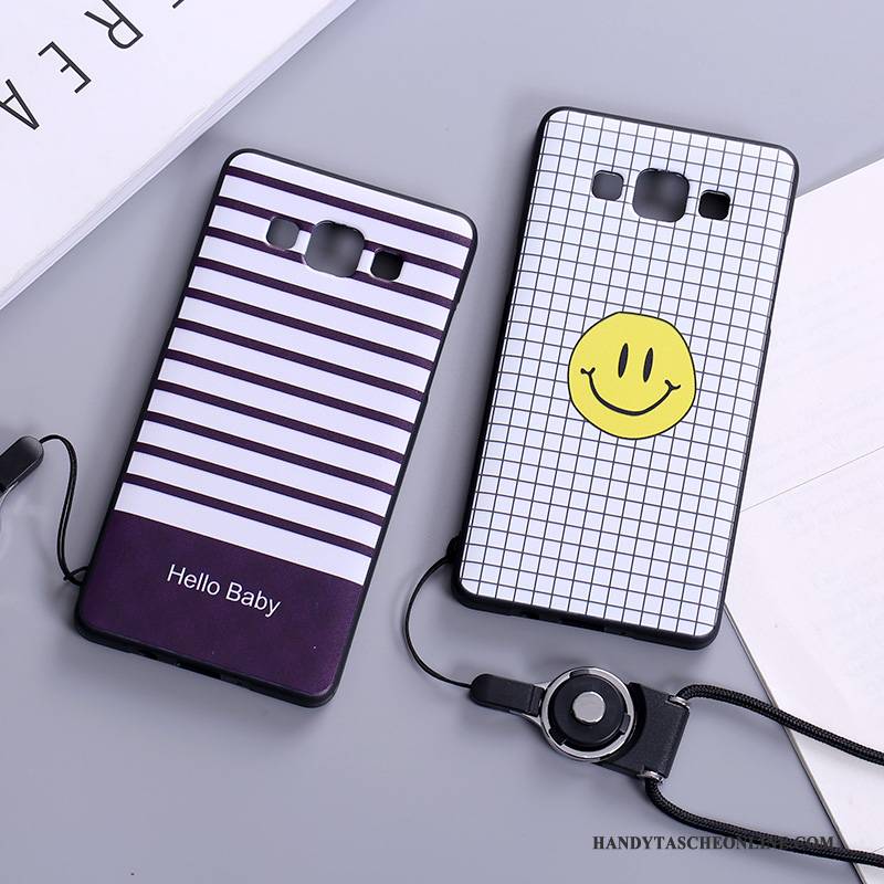 Hülle Samsung Galaxy A5 2015 Kreativ Handyhüllen Nette, Case Samsung Galaxy A5 2015 Karikatur Weiß Persönlichkeit