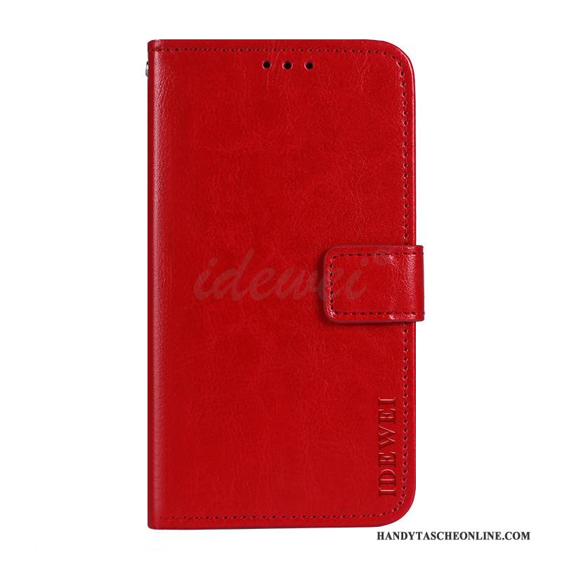 Hülle Samsung Galaxy A5 2015 Lederhülle Handyhüllen Rot, Case Samsung Galaxy A5 2015 Schutz