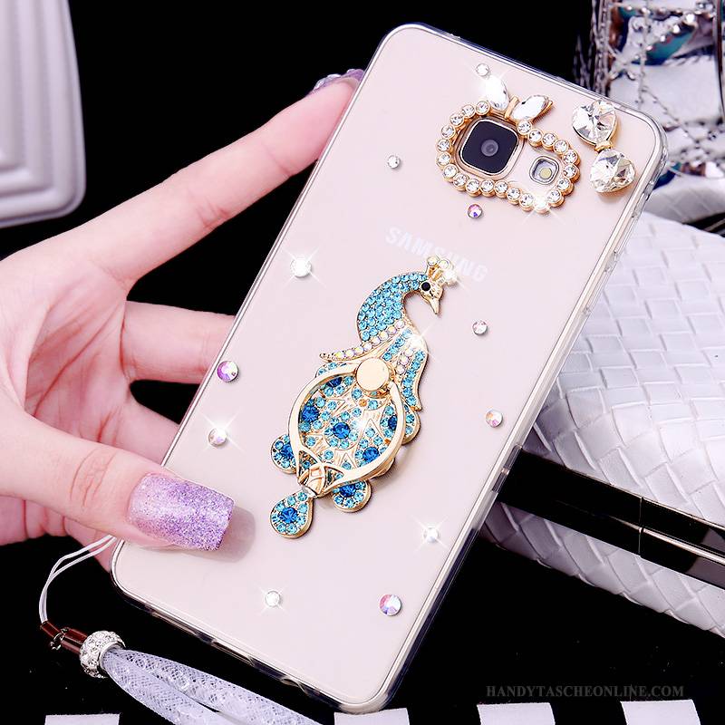 Hülle Samsung Galaxy A5 2016 Schutz Transparent Handyhüllen, Case Samsung Galaxy A5 2016 Strass Hängende Verzierungen Trend