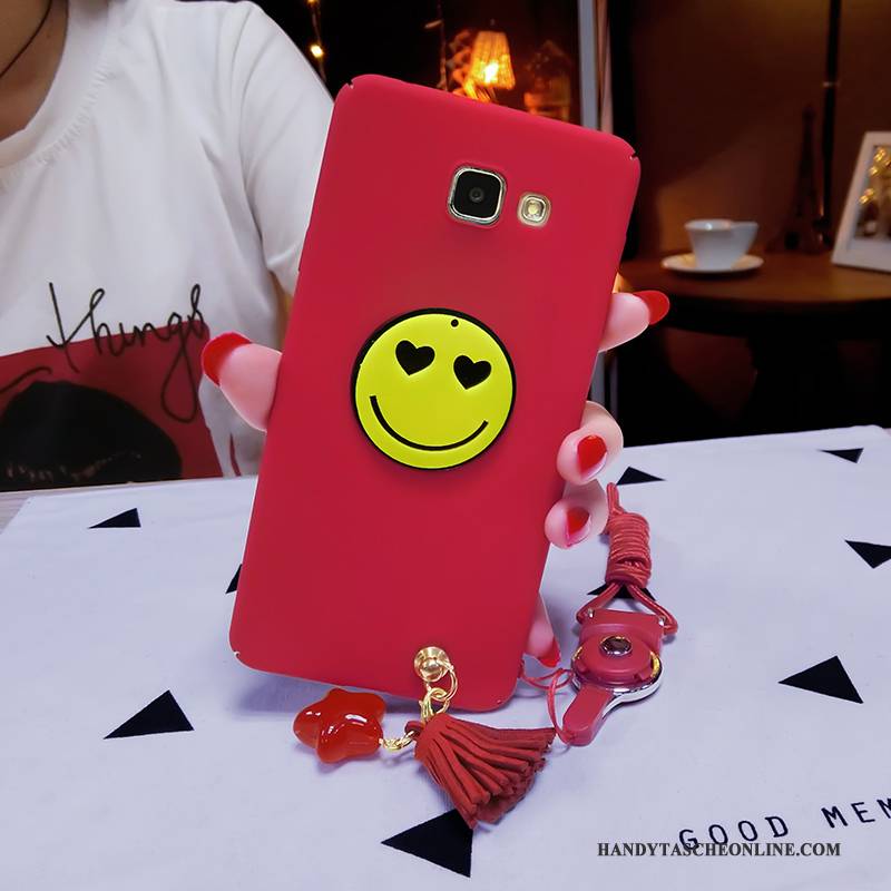 Hülle Samsung Galaxy A5 2016 Taschen Schwer Nubuck, Case Samsung Galaxy A5 2016 Kreativ Persönlichkeit Rot