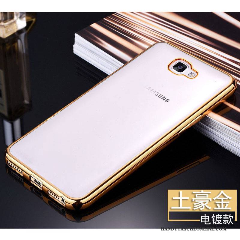 Hülle Samsung Galaxy A5 2016 Weiche Anti-sturz Handyhüllen, Case Samsung Galaxy A5 2016 Silikon Transparent Gold