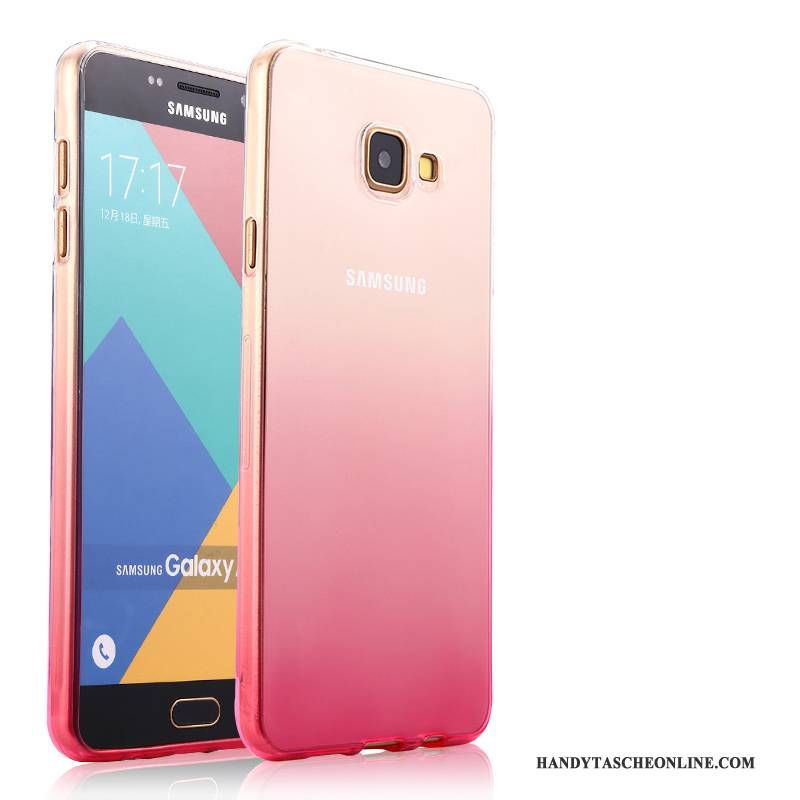Hülle Samsung Galaxy A5 2016 Weiche Rosa Handyhüllen, Case Samsung Galaxy A5 2016 Silikon Anti-sturz Transparent