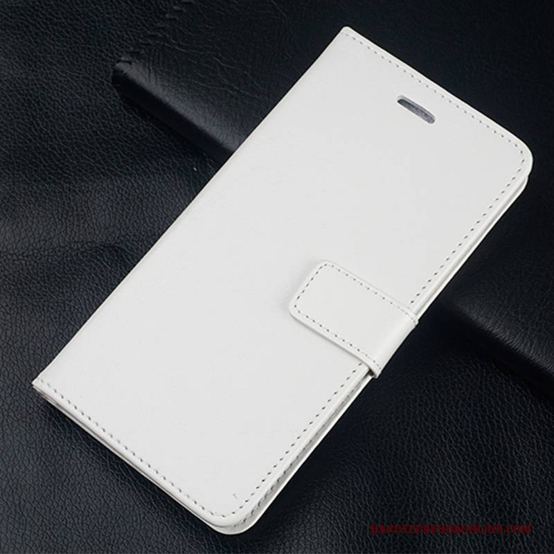 Hülle Samsung Galaxy A50 Lederhülle Weiß Anti-sturz, Case Samsung Galaxy A50 Folio Handyhüllen