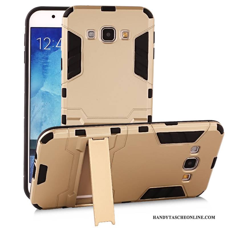 Hülle Samsung Galaxy A8 Halterung Anti-sturz Handyhüllen, Case Samsung Galaxy A8 Schutz Gold Trend