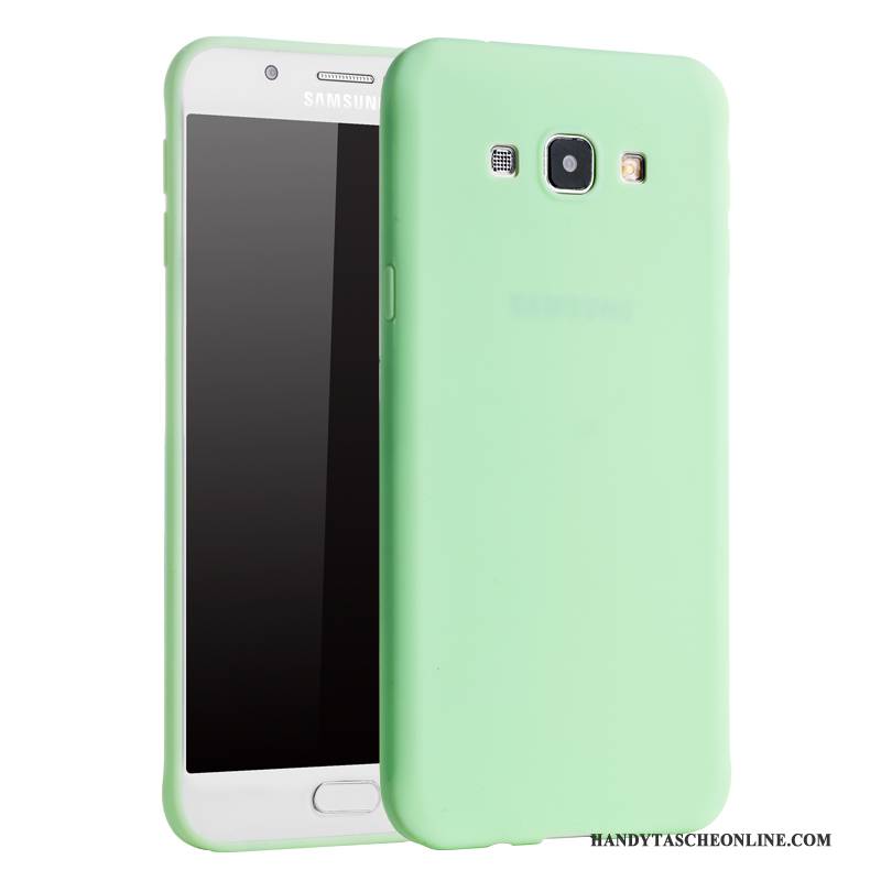 Hülle Samsung Galaxy A8 Schutz Grün Grenze, Case Samsung Galaxy A8 Weiche Schlank Handyhüllen