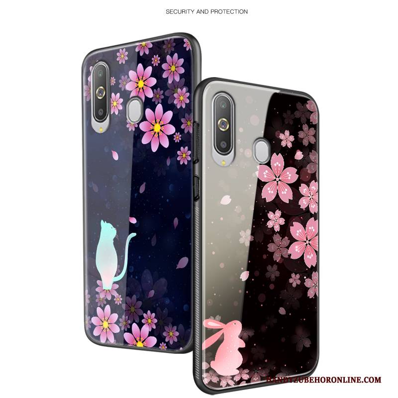 Hülle Samsung Galaxy A8s Taschen Einfach Persönlichkeit, Case Samsung Galaxy A8s Silikon Blumen Anti-sturz