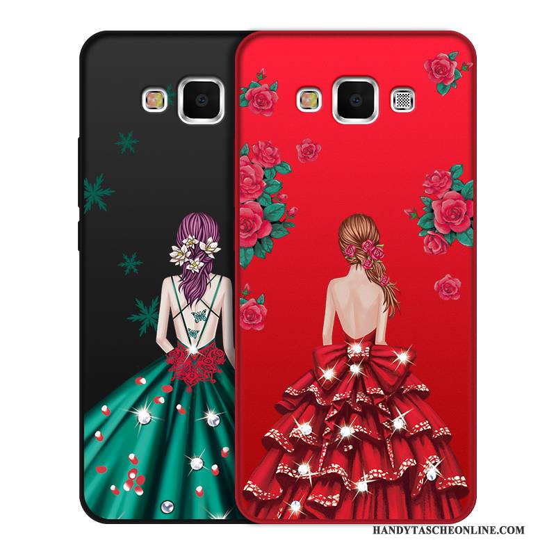 Hülle Samsung Galaxy J7 2016 Silikon Trend Handyhüllen, Case Samsung Galaxy J7 2016 Rot