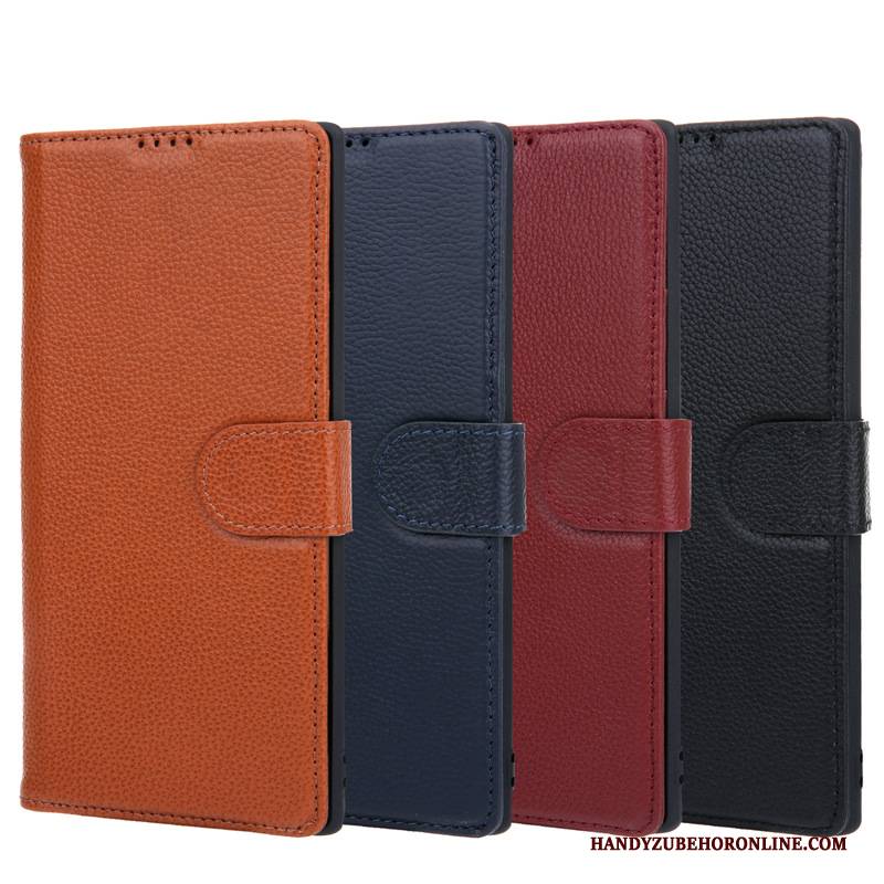 Hülle Samsung Galaxy Note 10+ Lederhülle Handyhüllen, Case Samsung Galaxy Note 10+ Folio