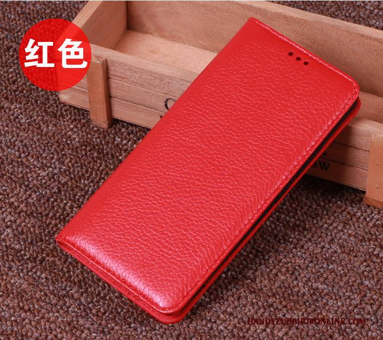 Hülle Samsung Galaxy Note 10+ Lederhülle Handyhüllen Rot, Case Samsung Galaxy Note 10+ Folio Anti-sturz