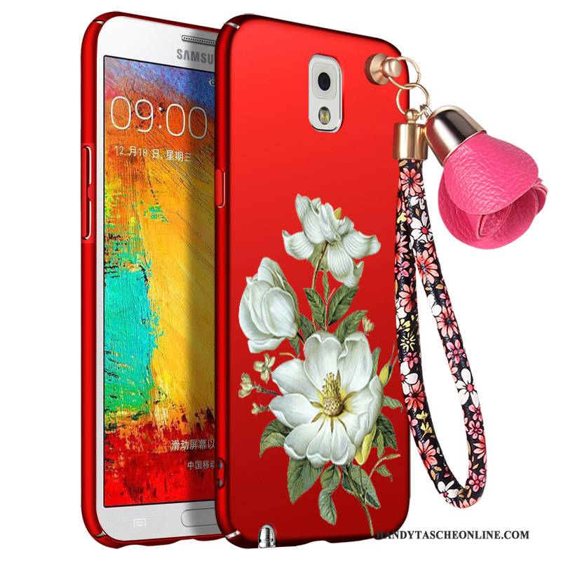 Hülle Samsung Galaxy Note 3 Silikon Handyhüllen Kuh, Case Samsung Galaxy Note 3 Schutz Rot