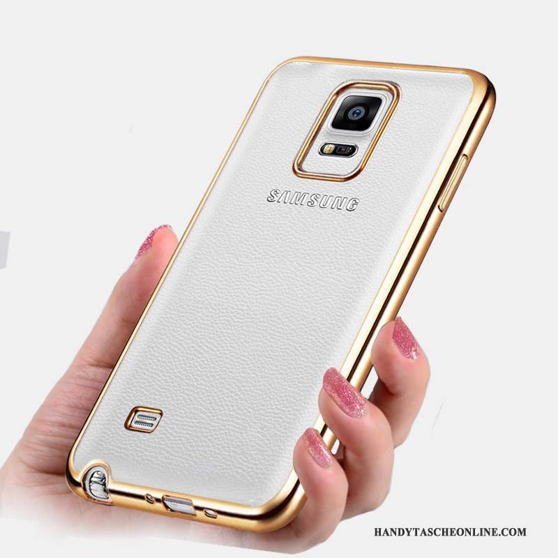 Hülle Samsung Galaxy Note 4 Weiche Trend Gold, Case Samsung Galaxy Note 4 Schutz Handyhüllen Dünne