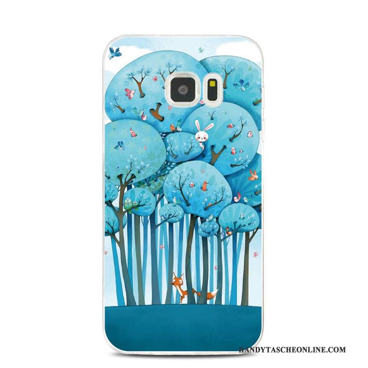 Hülle Samsung Galaxy Note 5 Halterung Handyhüllen Katzen, Case Samsung Galaxy Note 5 Silikon Blau