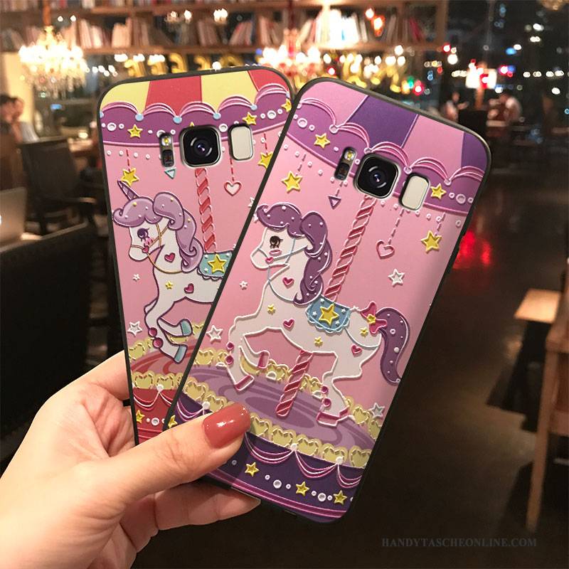 Hülle Samsung Galaxy Note 5 Karikatur Nette Rosa, Case Samsung Galaxy Note 5 Silikon Hängende Verzierungen Handyhüllen