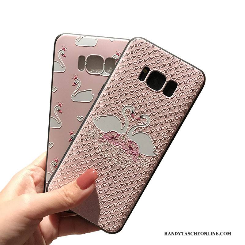 Hülle Samsung Galaxy Note 5 Prägung Nubuck Rosa, Case Samsung Galaxy Note 5 Weiche Schwarz Handyhüllen