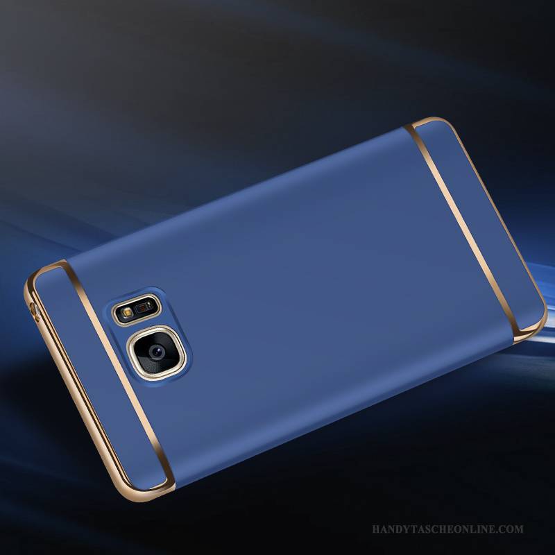 Hülle Samsung Galaxy Note 5 Schutz Neu Nubuck, Case Samsung Galaxy Note 5 Blau Anti-sturz