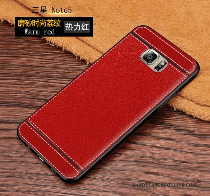 Hülle Samsung Galaxy Note 5 Weiche Nubuck Neu, Case Samsung Galaxy Note 5 Schutz Anti-sturz Trend