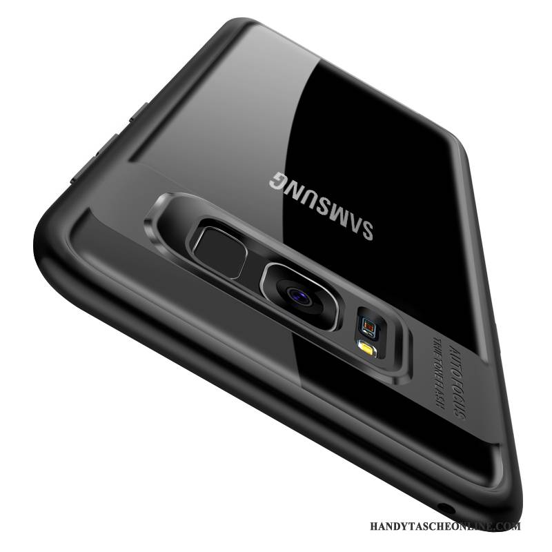 Hülle Samsung Galaxy Note 8 Kreativ Schwarz Transparent, Case Samsung Galaxy Note 8 Silikon Trend Persönlichkeit