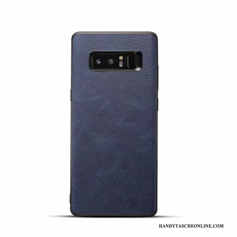 Hülle Samsung Galaxy Note 8 Leder Handyhüllen Grün, Case Samsung Galaxy Note 8 Schutz
