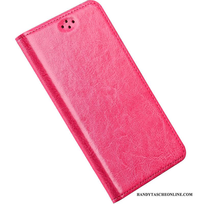 Hülle Samsung Galaxy Note 8 Lederhülle Anti-sturz Rot, Case Samsung Galaxy Note 8 Leder Handyhüllen