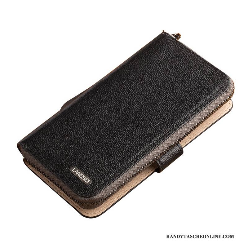 Hülle Samsung Galaxy Note 8 Lederhülle Handyhüllen Schwarz, Case Samsung Galaxy Note 8 Geldbörse Clutch Anti-sturz