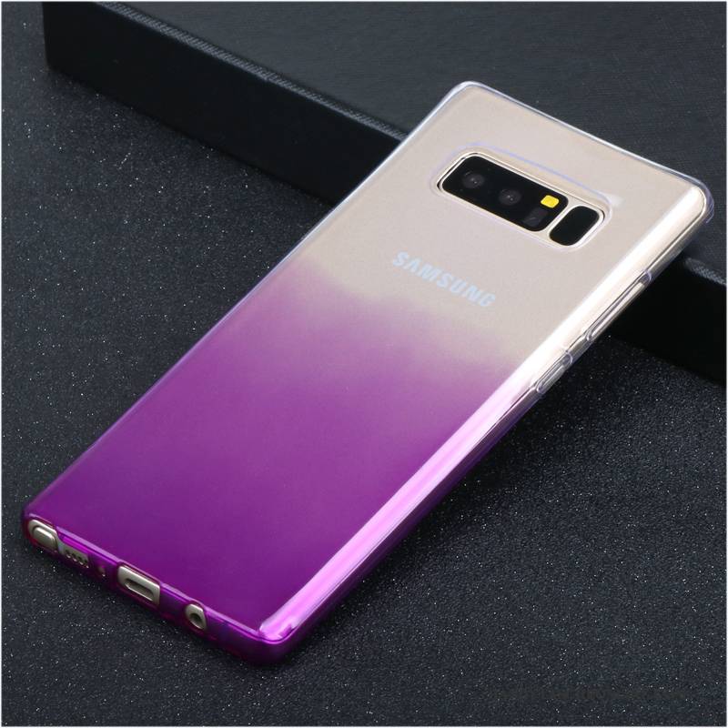 Hülle Samsung Galaxy Note 8 Silikon Anti-sturz Lila, Case Samsung Galaxy Note 8 Kreativ Neu Handyhüllen