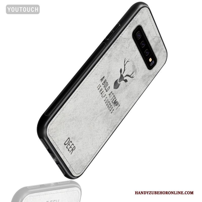 Hülle Samsung Galaxy S10+ Grau Handyhüllen, Case Samsung Galaxy S10+ Leinwand Anti-sturz