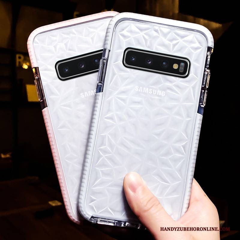 Hülle Samsung Galaxy S10 Silikon Netto Rot Neu, Case Samsung Galaxy S10 Kreativ Transparent Persönlichkeit