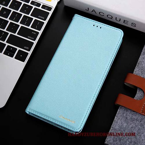 Hülle Samsung Galaxy S10e Lederhülle Handyhüllen Blau, Case Samsung Galaxy S10e Folio Anti-sturz