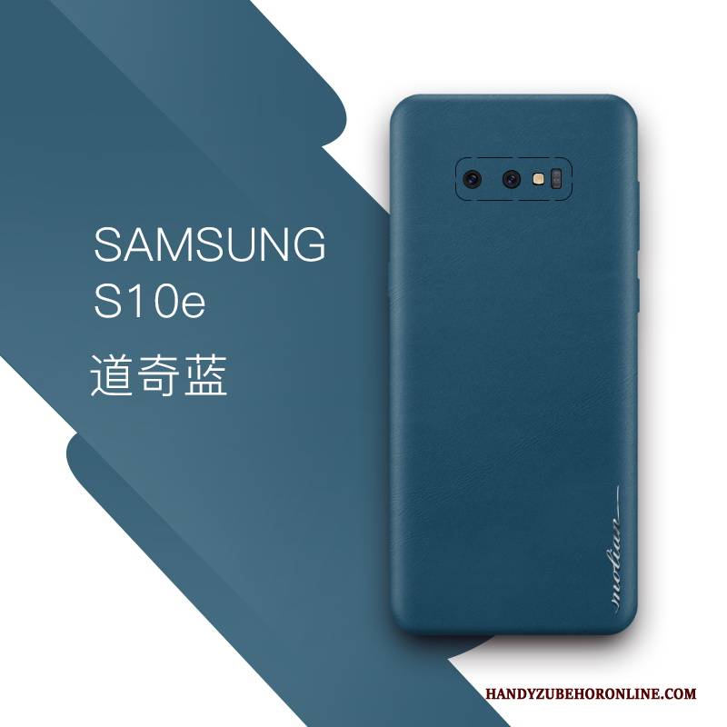 Hülle Samsung Galaxy S10e Taschen Blau Schlank, Case Samsung Galaxy S10e Schutz Handyhüllen