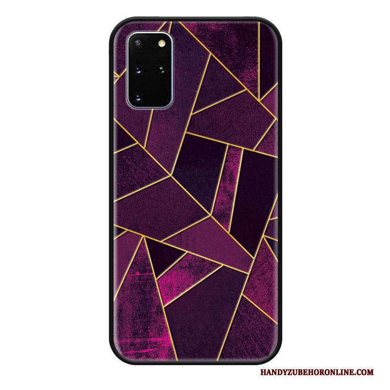 Hülle Samsung Galaxy S20 Farbe Anti-sturz Trend, Case Samsung Galaxy S20 Mode Lila Geometrie