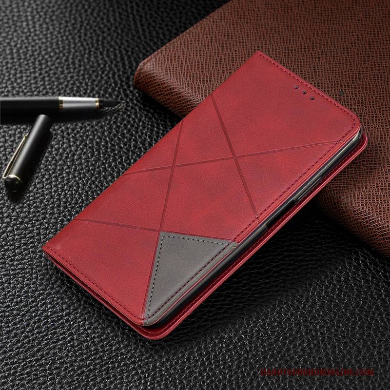 Hülle Samsung Galaxy S20 Ultra Folio Rot Handyhüllen, Case Samsung Galaxy S20 Ultra Taschen