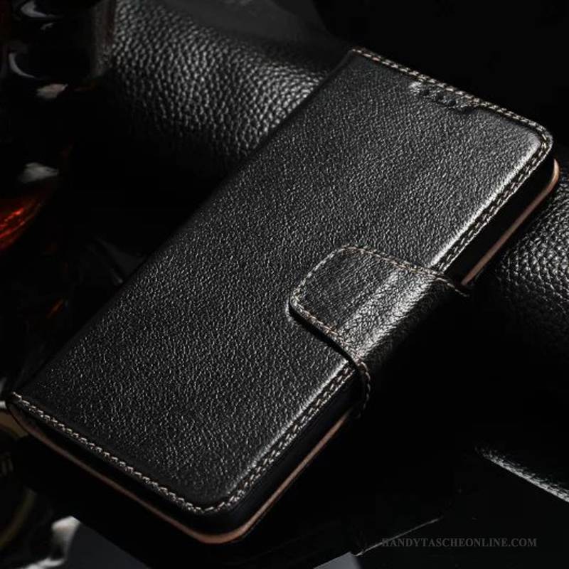 Hülle Samsung Galaxy S7 Edge Folio Handyhüllen Schwarz, Case Samsung Galaxy S7 Edge Lederhülle