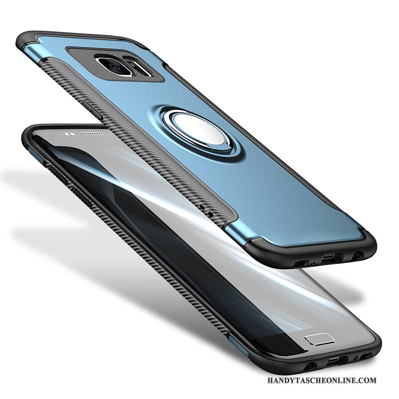 Hülle Samsung Galaxy S7 Edge Kreativ Blau Persönlichkeit, Case Samsung Galaxy S7 Edge Taschen Handyhüllen Trend