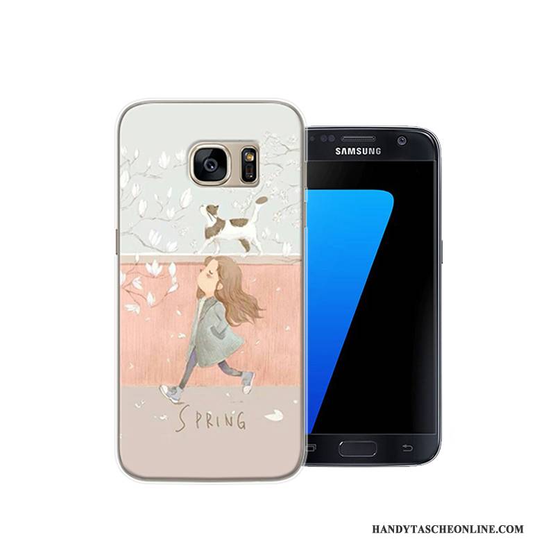 Hülle Samsung Galaxy S7 Kreativ Persönlichkeit Rosa, Case Samsung Galaxy S7 Schutz Handyhüllen Anti-sturz