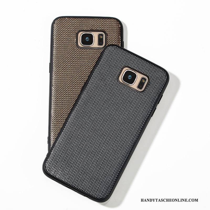 Hülle Samsung Galaxy S7 Leder Schlank Handyhüllen, Case Samsung Galaxy S7 Lederhülle Grenze Neu