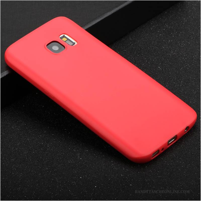 Hülle Samsung Galaxy S7 Taschen Rot Trend, Case Samsung Galaxy S7 Kreativ Handyhüllen Persönlichkeit