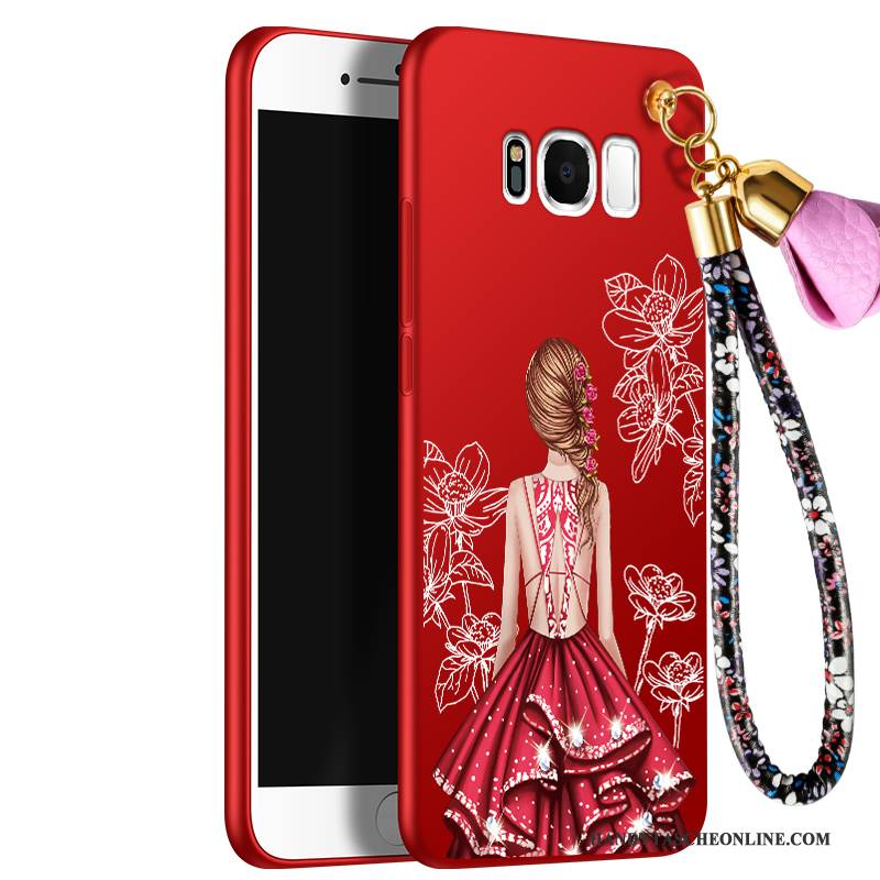Hülle Samsung Galaxy S8 Kreativ Anti-sturz Rot, Case Samsung Galaxy S8 Silikon Handyhüllen Neu