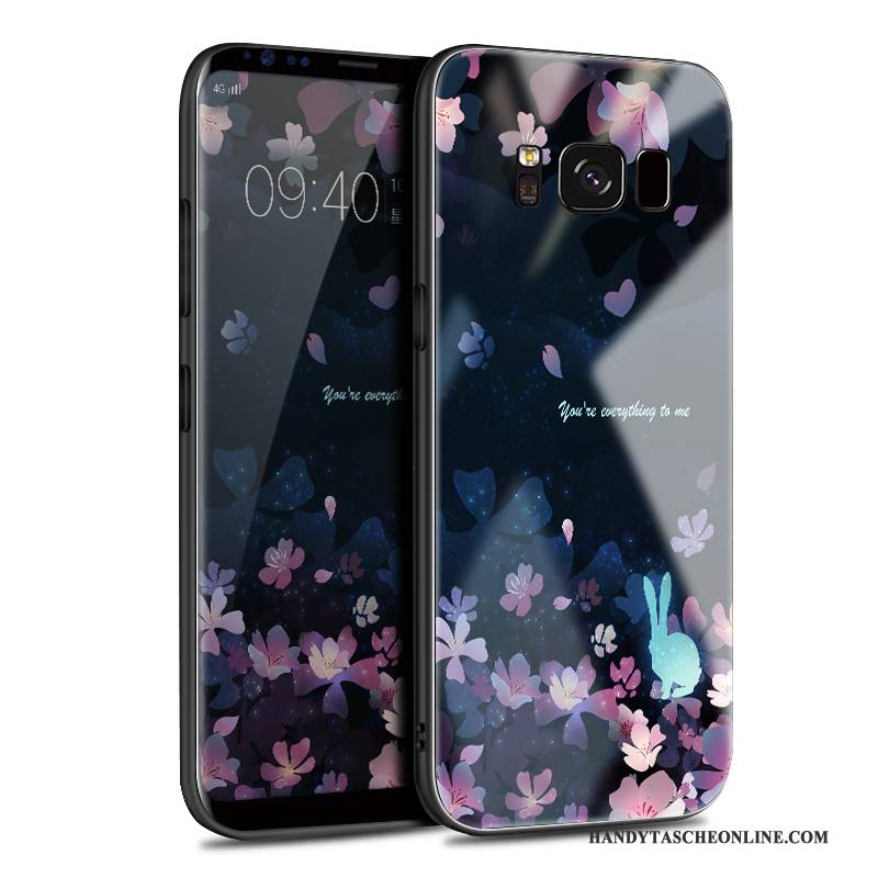 Hülle Samsung Galaxy S8 Kreativ Glas Lila, Case Samsung Galaxy S8 Schutz Handyhüllen Anti-sturz