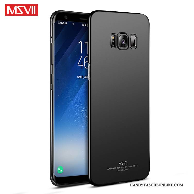 Hülle Samsung Galaxy S8+ Kreativ Nubuck Schwer, Case Samsung Galaxy S8+ Taschen Schwarz Schlank