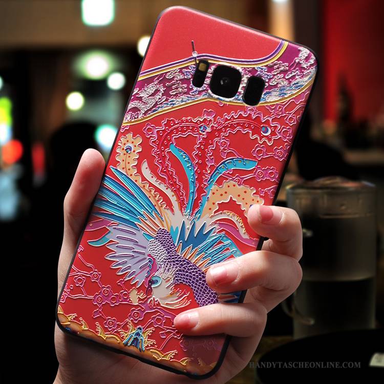 Hülle Samsung Galaxy S8+ Kreativ Rot Anti-sturz, Case Samsung Galaxy S8+ Weiche Handyhüllen Liebhaber