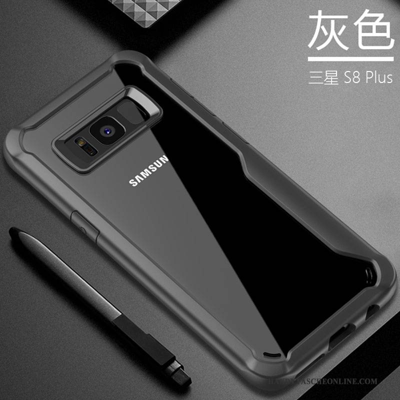 Hülle Samsung Galaxy S8+ Schutz Anti-sturz Grau, Case Samsung Galaxy S8+ Taschen Transparent Handyhüllen