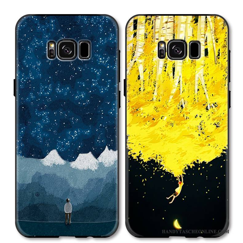 Hülle Samsung Galaxy S8 Schutz Anti-sturz Hängende Verzierungen, Case Samsung Galaxy S8 Kreativ Handyhüllen Gelb