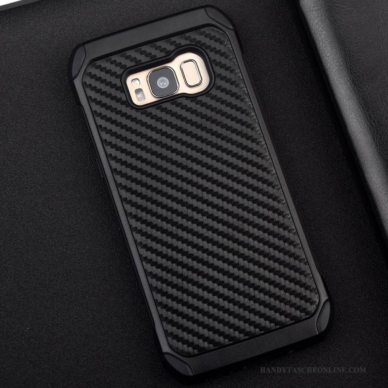 Hülle Samsung Galaxy S8 Schutz Anti-sturz Schwarz, Case Samsung Galaxy S8 Taschen Faser Handyhüllen