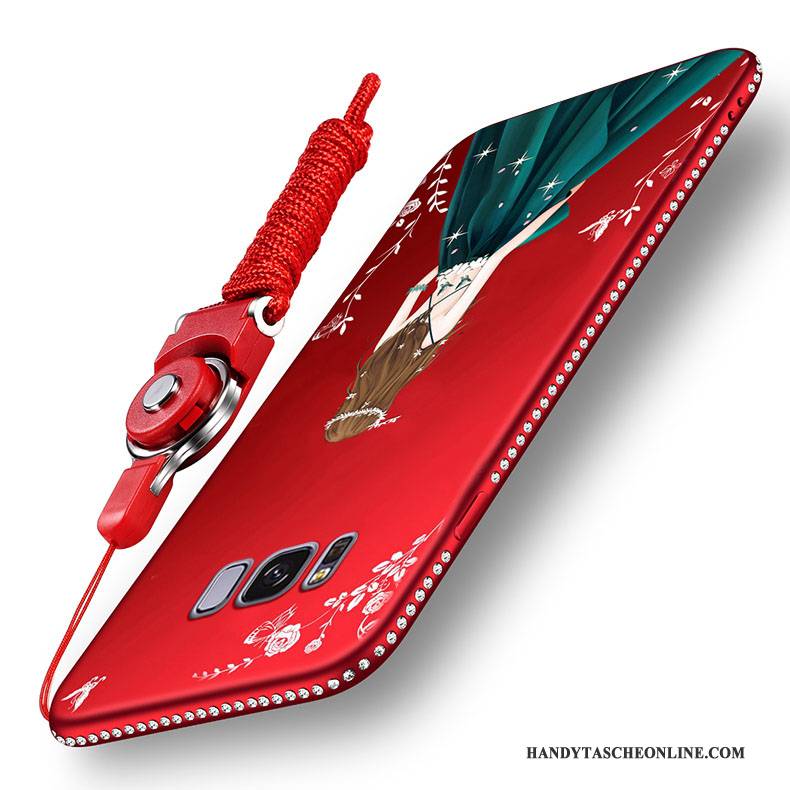 Hülle Samsung Galaxy S8+ Schutz Handyhüllen Anti-sturz, Case Samsung Galaxy S8+ Weiche Rot