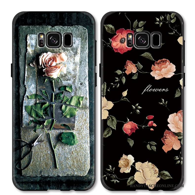 Hülle Samsung Galaxy S8 Schutz Handyhüllen Blumen, Case Samsung Galaxy S8 Farbe Hängende Verzierungen Chinesische Art