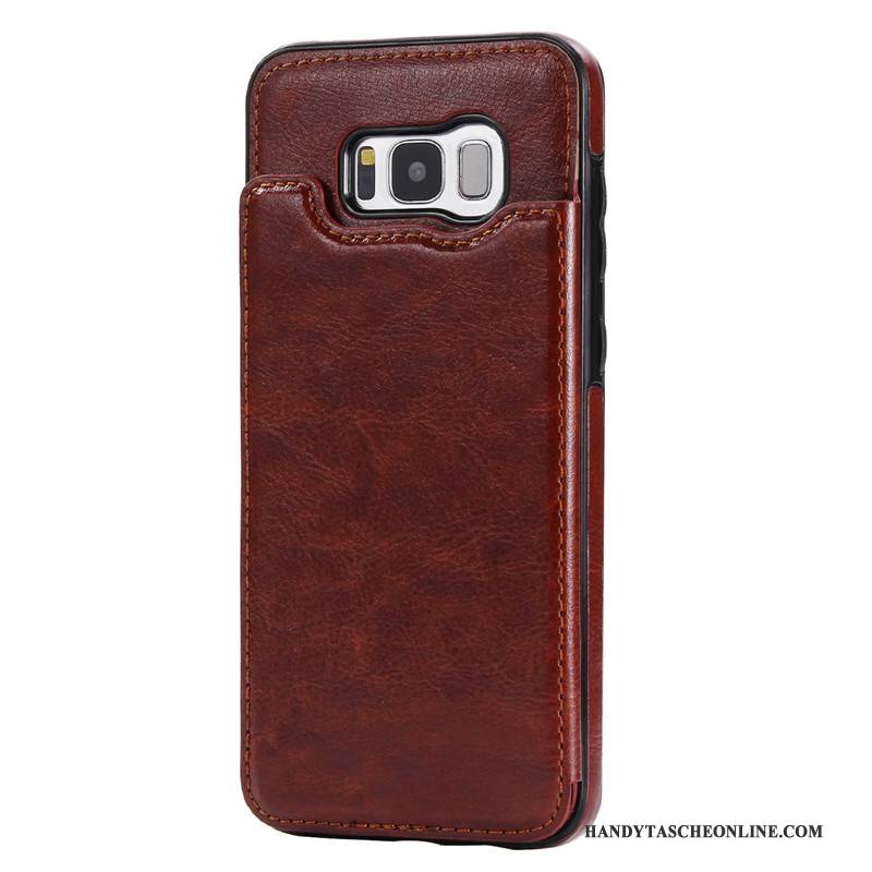 Hülle Samsung Galaxy S8 Schutz Handyhüllen Schnalle, Case Samsung Galaxy S8 Folio Karte